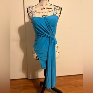 Zara Blue Strapless Bodysuit